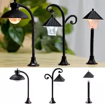 Миниатюры Парк Уличный Фонарь Кукла Микро Ландшафтный Дизайн Уличный Фонарь Домашний Декор