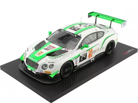 Миниатюры TrueScale Bentley Continental GT3 Blancpain GT Series Spa 24 Hours 2016 Endurance Cup Team Parker Racing Готовый продукт 1/18 #24