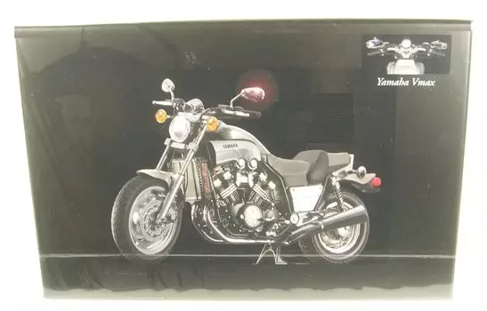 Minichamps 122163702 Yamaha Metallic коллекционная миниатюрная машина серебристая 112 VMAX-1993-серебристая серебряный