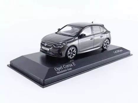 Minichamps 410049004 Opel Corsa E, серый металлик, масштабная миниатюрная модель автомобиля 2019 года — — 1/43 —