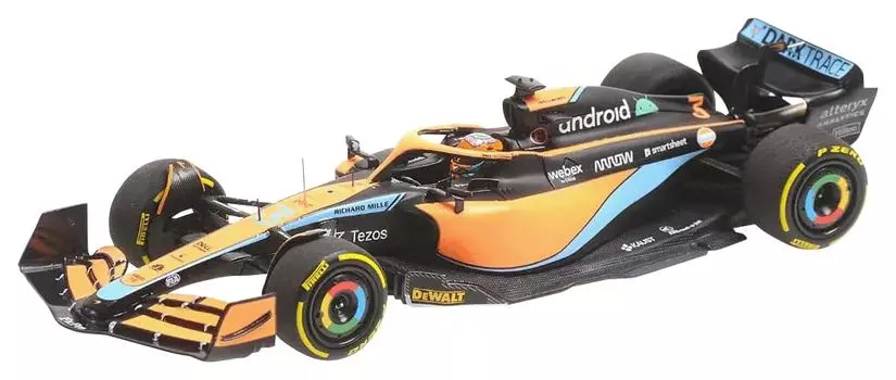 Minichamps 537224303 McLaren Mcl36 Daniel Ricciardo Bahrain GP 2022 Scale Collection Model - - 1/43 -