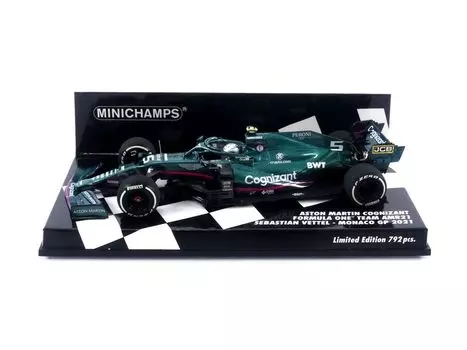 Minichamps A Martin Cognizant AMR21 Vettel Monaco GP2021 Готовый продукт 1/43
