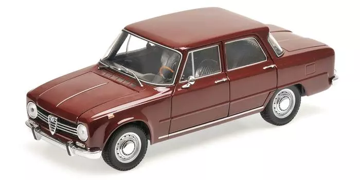 Minichamps Alfa Romeo Giulia 1300 1966 Темно-красный 1/18 темно-красного