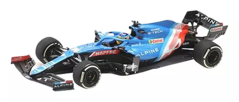 Minichamps Alpine A521 Alonso Qatar GP 2021 Завершенный продукт 1/43