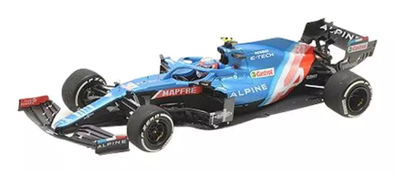 Minichamps Alpine A521 Ocon Победитель Гран-при Венгрии 2021 года Завершенный продукт 1/43