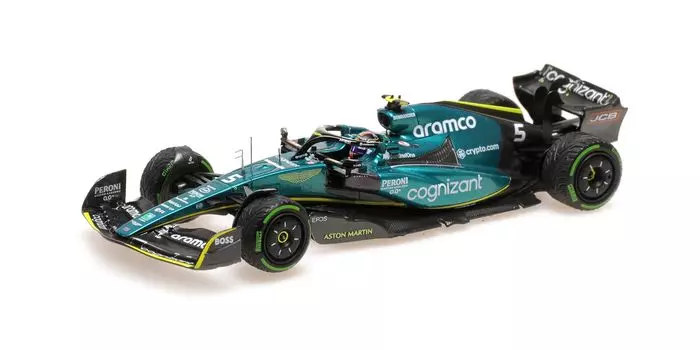 Minichamps Aston Martin Aramco Cognizant F1 Team AMR22 2022 Singapore GP Vettel 1/43 S.