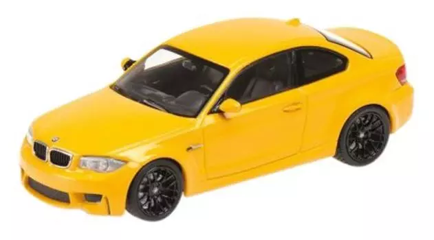 Minichamps BMW 1ER Coupe 2011 Yellow Finished Product 1/43 жёлтый