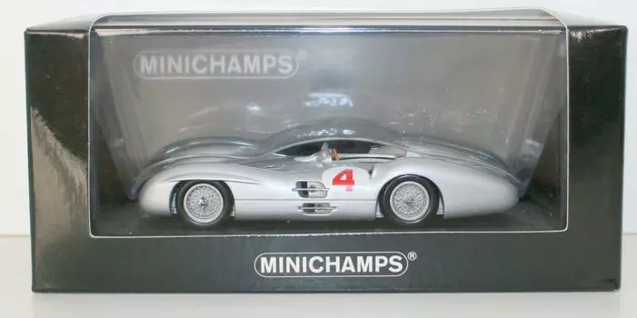 Minichamps DP Mercedes W196 Berlin GP 1954 Winner Завершенный продукт 1/43 серебряный
