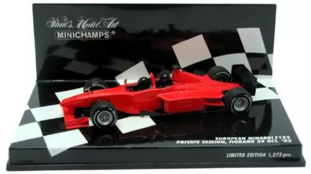 MINICHAMPS European Minardi F1 X2 Private Session Fiorano 24 European Minardi Fiorano в масштабе 1:43, октябрь. 02