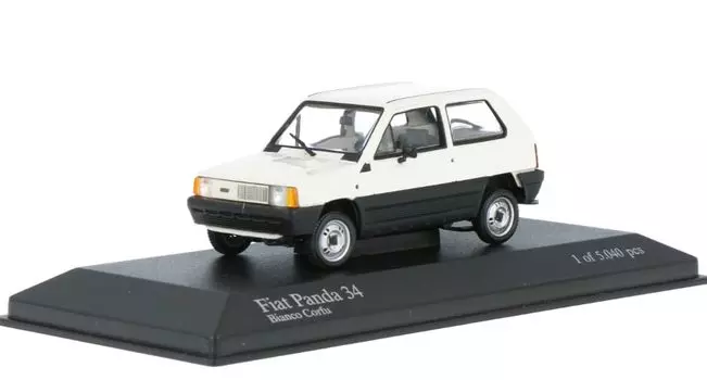 Minichamps Fiat Panda Мини-автомобиль FIAT PANDA 34 1980 1/43 (белый) [Элемент] белый