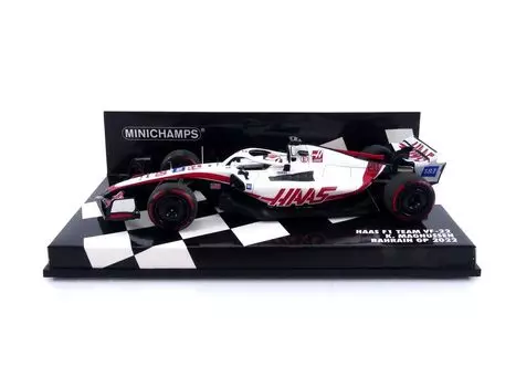 Minichamps Haas Magnussen Bahrain GP 2022 Завершенный продукт 1/43 VF-22