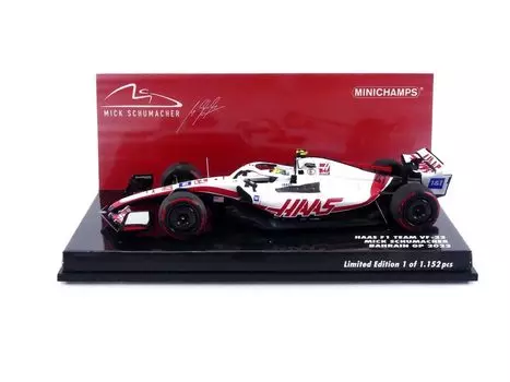 Minichamps Haas Mick Schumacher Bahrain GP2022 Завершенный продукт 1/43 VF-22