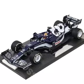 MINICHAMPS Масштаб Scuderia AlphaTauri Honda AT2 Юки Цунода Гран-при Бахрейна 2021 117210122 1/18