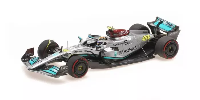 Minichamps Mercedes AMG F1 Hamilton Гран-при Венгрии 2022 года MINICHAMPS Мини-автомобиль Модель из смолы 1/43 W13#44