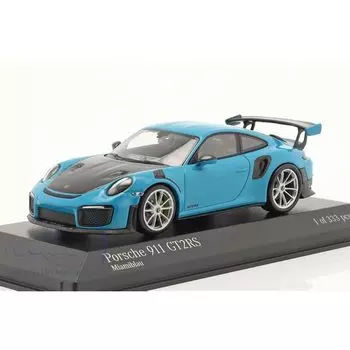 minichamps mini car 1/43 porsche 911 (991 II) GT2 RS 2018 (Miami Blue/Silver wheel) [product]