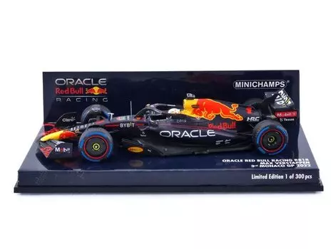 Minichamps Oracle Red Bull Racing RB18 2022 F1 Monaco GP 3-е место Спецификация дождевых шин Готовый продукт 1/43 #1 М.Ферстаппен