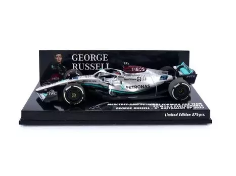 Minichamps Petronas W13E Russell AUS GP2022 3 место Завершенное изделие 1/43 M-AMG