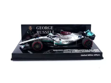 Minichamps Petronas W13E Russell Bahrain GP2022 Завершенный продукт 1/43 M-AMG