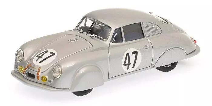 Minichamps Porsche 356 Mans SAUERWEIN Готовый продукт 1/43 (#47/24ч1951) серебряный
