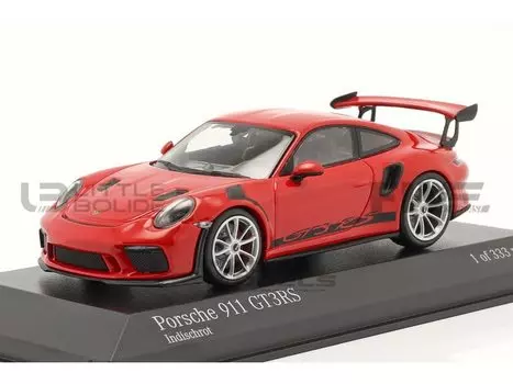 Minichamps Porsche 911 GT3 RS 2018 Красный Ограниченный тираж 333 экземпляра 1/43 (991/2) красный