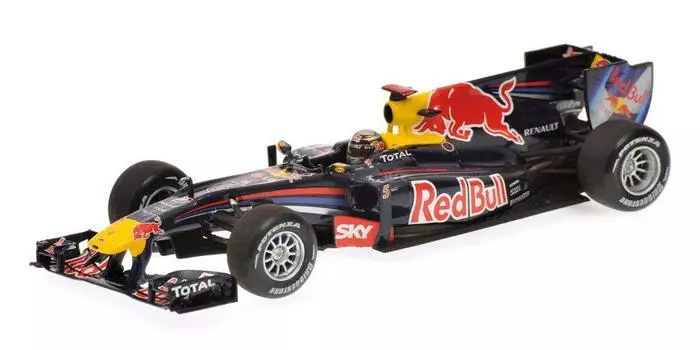Minichamps Red Bull RB6 Vettel Brazilian GP2010 Победитель Завершенный продукт 1/43