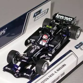 Minichamps WILLIAMS TOYOTA FW30 2008 TES Готовый продукт K.NAKAJIMA