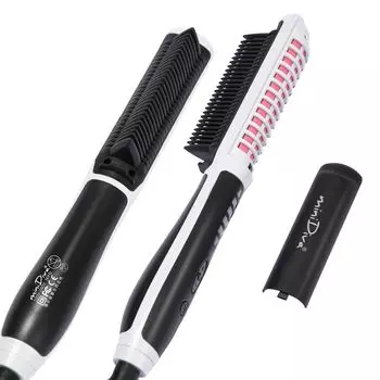 Minidiva Heat Brush Hair Straight Прямая щетка для укладки волос 6 температур в 5 прямых предотвращает автоматическое включение питания Белый утюжок, 2-сторонний утюжок и
