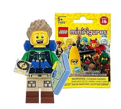 Минифигурка LEGO серии 16 турист нераспечатанный товар [71013-6]