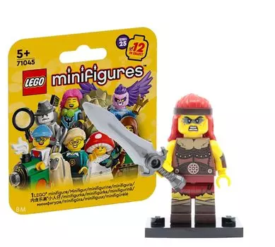 Минифигурка LEGO серии 25 Варвар Свирепый варвар | [71045-11]