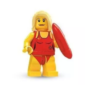 Минифигурка LEGO серии 2 Спасатель Спасатель (Серия минифигурок2) 8684-8