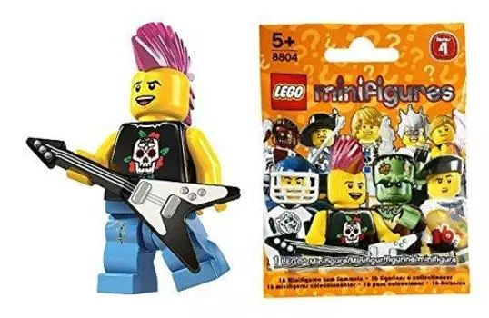 Минифигурка LEGO серии 4 Панк-рокер (Серия минифигурок4) 8804-4