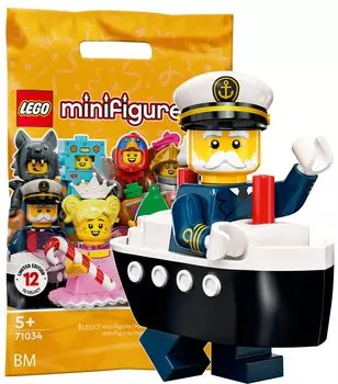 Минифигурка LEGO, серия 23 Капитан парома Капитан парома | [71034-10]