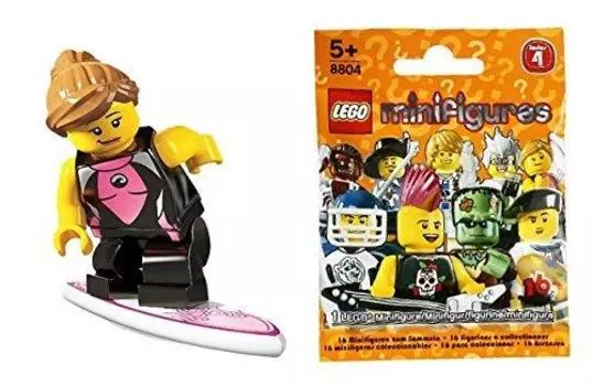 Минифигурка LEGO Серия 4 Серфер (Серия минифигурок4) 8804-5