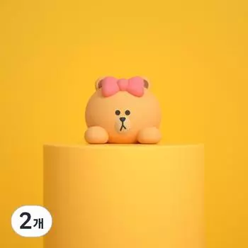 Минифигурка Line Friends car, Choco, 2 шт., корейский аксессуар для автомобиля