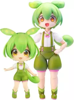 Минифигурка PLUM Zundamon в комплекте, полная высота, пластиковая модель, набор для сборки PP223, прибл.. 100 мм, масштаб 1/12, цветовая кодировка