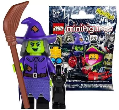 Минифигурки LEGO серии 14 «Чудаковатая ведьма» Минифигурки LEGO серии 14 «Чудаковатая ведьма» (нераспечатанный) [71010-4]