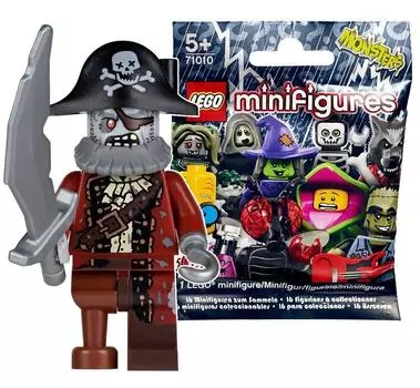 Минифигурки LEGO серии 14 Зомби-пират Минифигурки LEGO серии 14 Зомби-пират (нераспечатанный) [71010-2]