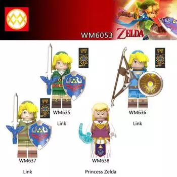 Минифигурки Строительные блоки Игрушки Link Princess Собранные строительные блоки Игрушки Подарки для детей Игра WM638