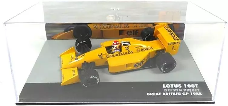 Миникар F1 Lotus Lotus 100T Британский Гран-при Нельсон Пике 1988 NELSON PIQUET 1/43 #1 [предмет] синий