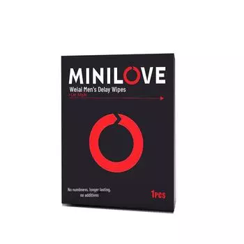 MINILOVE Мужское полотенце для задержки - однокомпонентная игрушка для взрослых (2000 шт/коробка)