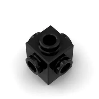 Минимальный заказ 50 г: Универсальные кубики 4733 - 1x1 четырехсторонние блоки-переходники, совместимые с Lego Purple