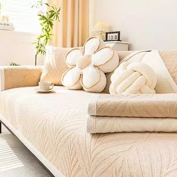 Minimalist Short Plush Sofa Mat Winter Thickened Plush Seat Cushion New Autumn and Winter Sofa Cover with Velvet Covers 70x70cm