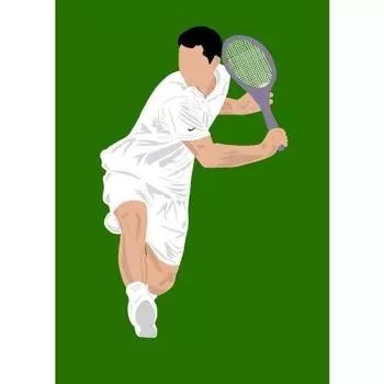 Minimalist Tennis US French Open Sport Poster Print Canvas Painting Nordic Modern Wall Art for Living Room Home Decor Cuadros 21cm30cm NoFrame