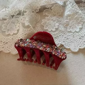 Минималистичная и универсальная заколка-пучок для волос в корейском стиле для женщин, новинка, высококлассная, полностью расшитая бисером, элегантная заколка для волос