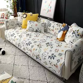 Минималистичная ткань для диванных подушек, универсальный плюшевый жаккардовый противоскользящий чехол, полное покрытие, несколько вариантов для удобного и деликатного использования 70x70cm 1pcs