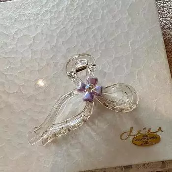 Минималистичная заколка-бант и цветок, Универсальная и стильная, Заколка-акула, Заколка для волос нового дизайна, Модный аксессуар для волос