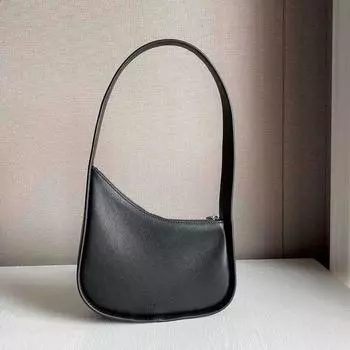 Минималистичная женская сумка из кожи в форме полумесяца с верхним слоем, нишевый дизайн, высококачественная сумка через плечо из натуральной кожи