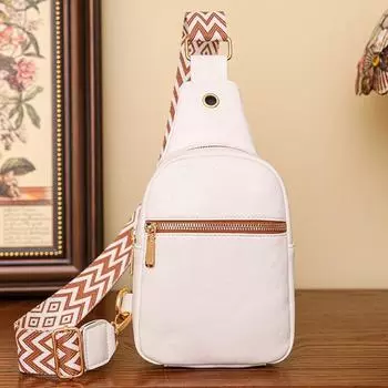 Минималистичная женская сумка, водонепроницаемый рюкзак из мягкой кожи, женская сумка, новинка 2024 года, нагрудная сумка, сумка через плечо, диагональный рюкзак, повседневная диагональная сумка через плечо