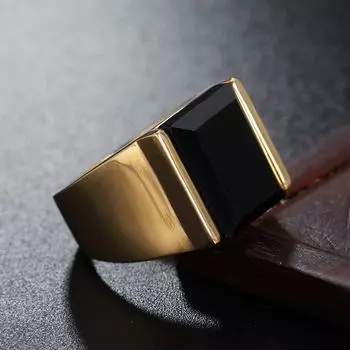 Минималистичное и персонализированное мужское кольцо с драгоценными камнями и аксессуарами 7