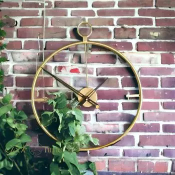 Минималистичные металлические часы Laclock, современные декоративные металлические настенные часы 60x70см